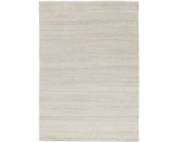 Lino Heritage Pearl Tapijt 170x240cm – Handgeknoopt Hoogpolig Vloerkleed van 100% Wol – 4,5 kg/m² - 57.800 knopen/m² - 15mm dik – Duurzaam Luxe Tapijt voor Woonkamer, Slaapkamer of Eetkamer – 200x300 cm – Zacht & Neutraal Beige