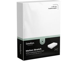 Linolux Hoeslaken Molton Stretch de Luxe 280 gr hoek 40 cm 160x200 t/m 180x200