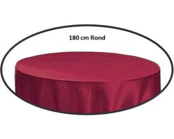 L'intérieur & Moi Tafellaken rond - 180 CM - Bordeaux rood