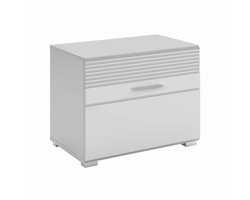 Linus bank wit hoogglans MDF TZ - 37x60x47cm