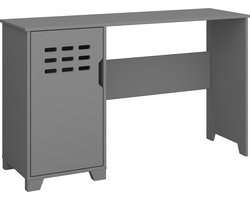 Linus|Bureau met 1 deur in grijs MDF