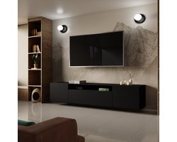 Lio hangend TV-meubel - TV-meubel - wandkast - breedte 200 cm - ergonomisch - large - ruime woonkamerkast - 200 x 40 x 41 cm - arton