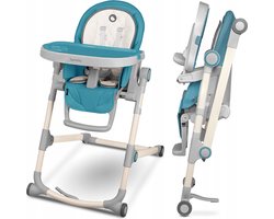 Lionelo Cora - Kinderstoel - Verstelbaar - Comfortabel - tot 15kg – eco-leer – 5-punts gordel – compacte inklapfunctie – met doekjeshouder – stoelverkleiner – SGS-gecertificeerd