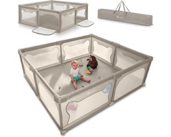 Lionelo Willow XL - Box voor baby's - 187 cm x 207 cm x 68 cm - vanaf 0-48 maanden groot oppervlak - Zeer groot