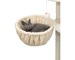 lionto Katten ligmand set, 2x krabpaal mand Ø40 cm M8 25 cm beige