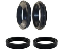 Lippafdichting en stofbescherming - hoogwaardig rubber - set van 2 - zwart