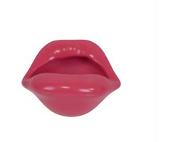 Lippen potje neon roze, Housevitamin Shut up and kiss me potje-12,5x11x7,5cm, Lippen, Asbak, Bewaarpotje