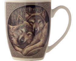 Lisa Parker porseleinen mok met wolven