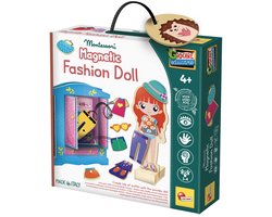 Lisciani - Montessori wood - houten pop om fantastische outfits te creëren