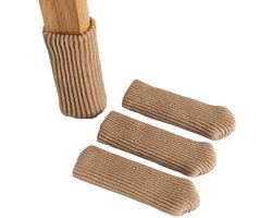 LISM-Stoelhoezen, 24 stuks, elastische gebreide meubelhoezen - kaki