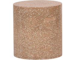 Lisomme Guido Krukje Terrazzo Bruin - Rond - Beton - met Handvaten - Ø37 x 40 cm