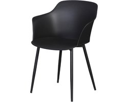 Lisomme kuipstoel Dian - Kunststof tuinstoel - Zwart