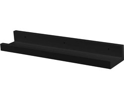 Lisomme Liv houten wandplank zwart - 50 x 10 cm