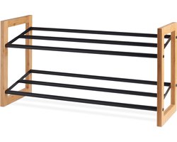 Lisomme Sten houten schoenenrek bamboe - 65.5 x 23 cm