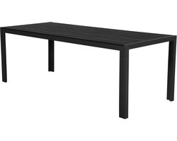 Lisomme Vinn tuintafel zwart - 205 x 90 cm