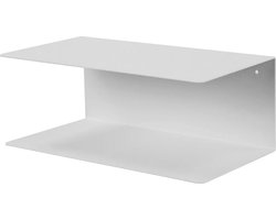 Lisomme Yara metalen wandplank wit - 35 x 20 cm