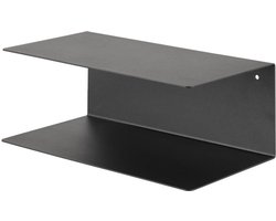 Lisomme Yara metalen wandplank zwart - 35 x 20 cm