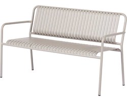 Lisomme Zahra metalen tuinbank taupe