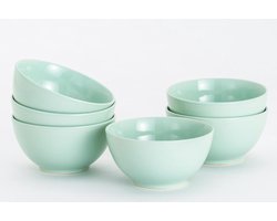 Lite-Body - Hermes Kom 500 - Set van 6 kommen - Mintgroen
