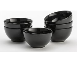 Lite-Body Kom Groot - Ø14,5cm/500 ml - Mystique zwart - Set van 6