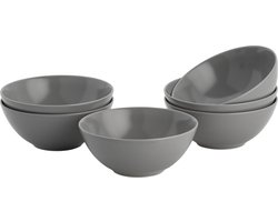 Lite-Body Kom Hermes - 500ml - set van 6 - Grijs