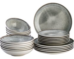 Lite-Body Serviesset - grijs spikkel - 6 personen - 24 delig