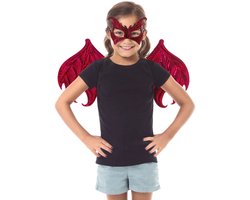 Little Adventures - Rode Draak Vleugel & Masker Set – Verkleedaccessoire Voor Kinderen – Comfortabel & Wasbaar – Vanaf 3 Jaar