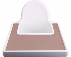 LITTLE-BUNNY silicone placemat past perfect op de IKEA Antilop kinderstoel sand