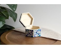 Little creations LC DIY Set- Sieraden Kist Mozaïek Blauw.