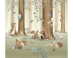 Little Dutch Fotobehang - Forest Friends 280x300 cm