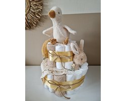 Little Dutch Newborn Naturals Luiertaart Neutraal - babyshower - kraamcadeau