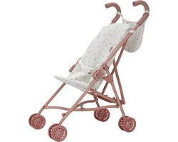 Little Dutch Poppenbuggy - White Meadows - Roze