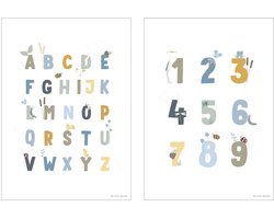 Little Dutch Poster A3 - Little Goose ABC - blue