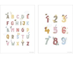 Little Dutch Poster A3 - Little Goose ABC - pink