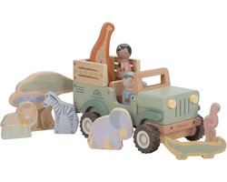 Little Dutch Safari auto met dieren FSC - Safari Friends
