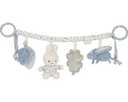 Little Dutch x Nijntje Wagenspanner – Blauw & Groen – Activiteitenspiraal voor Kinderwagen, Buggy & Autostoel – Zacht babyspeelgoed met rammelaar en knisper – Stimuleert motoriek en zintuigen – Baby cadeau – Vanaf 0 maanden – Miffy