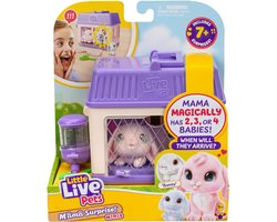 Little Live Pets - Mama Surprise Mini - Mama Bunny krijgt 2 baby's en soms wel 3 óf 4 baby's