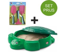 Little Tikes Zandbak Schildpad en tuinset met 3 tuin accessoires (roze)