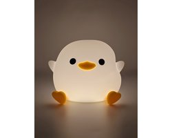 Littlebey® Duck Nachtlamp Baby - LED Nachtlampje Kind - Slaapkamerlamp - Dierenlamp - Kraamcadeau Babyshower - Kinderkamer Verlichting - Silicone Nachtlamp