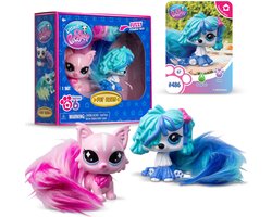 Littlest Pet Shop Figurenset, diertjes #485 #486, Pet Pairs, Twisted Tails, beweegbare staartjes, verzamelbaar 4+