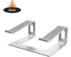 Livano Ergonomische Laptop Houder - Laptop Standaard - Verstelbaar - Verhoger - Stand - Laptoptafel - Zilver