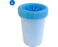 Livano Hondenpoten Reiniger - Hondenpoten Schoonmaken - Honden Verzorging - Potenreiniger Hond - Poot Reiniger - Draagbaar - Blauw - Maat L