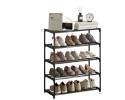 Livano Schoenenrek - Schoenenbank - Deur - Schoenen Opbergsysteem - Organizer - 5 Lagen