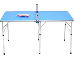 Livano Tafeltennis Net - Pingpong Set - Pingpongbatjes - Pingpongballen - Table Tennis - Blauw