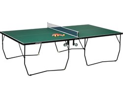 Livano Tafeltennis Net - Pingpong Set - Pingpongbatjes - Pingpongballen - Table Tennis - Groen