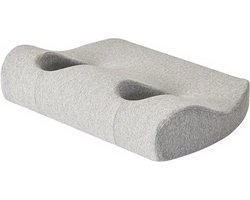 Livano Zijslaapkussen Volwassenen - Kussen Met Gat - Donut Kussen - Ringkussen - Piercing Kussen - Voor Oor - Voor Zijslapers - Lichtgrijs