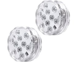 Livano Zwembad Verlichting - Onderwater Verlichting - Drijvende Verlichting - Zwembad Lamp - LED - Vijverlamp - Jacuzzi Lamp - Batterijen - 2 Stuks