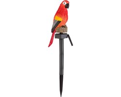 Livarno home Decoratie solar lamp Papegaai Rood