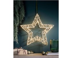 Livarno home Decoratieve LED-Ster - 60 x 58 x 8 cm - Kerst verlichting - Versiering - Netstroom