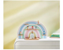 Livarno Home Kinderrek - Regenboog - voor Audiobox en figuren - ca. L 15,5 x B 63 x H 58 cm